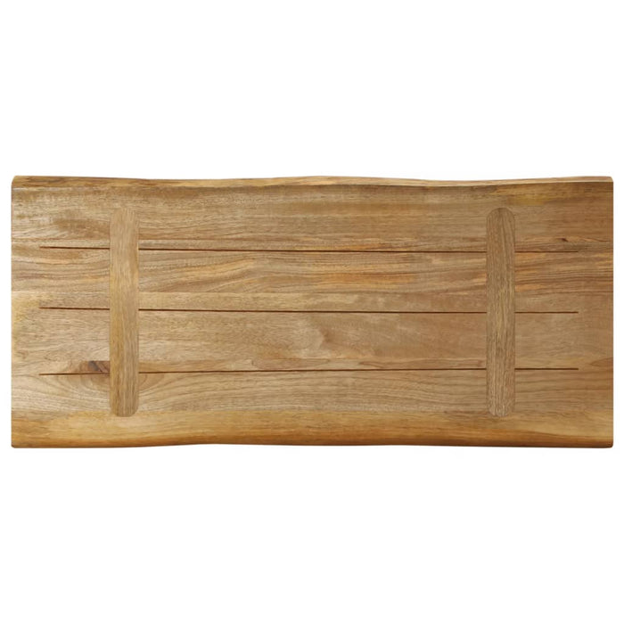 Blat de masă contur organic 80x40x3,8 cm lemn masiv mango brut - WALTI WALTI