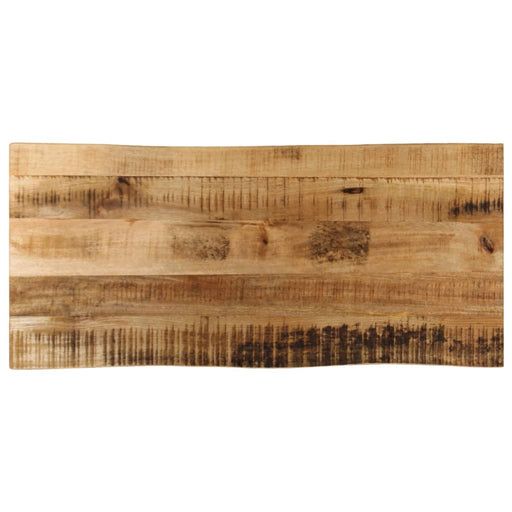 Blat de masă contur organic 90x40x3,8 cm lemn masiv mango brut - WALTI WALTI