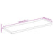 Blat de masă contur organic 140x40x3,8 cm lemn masiv mango brut - WALTI WALTI