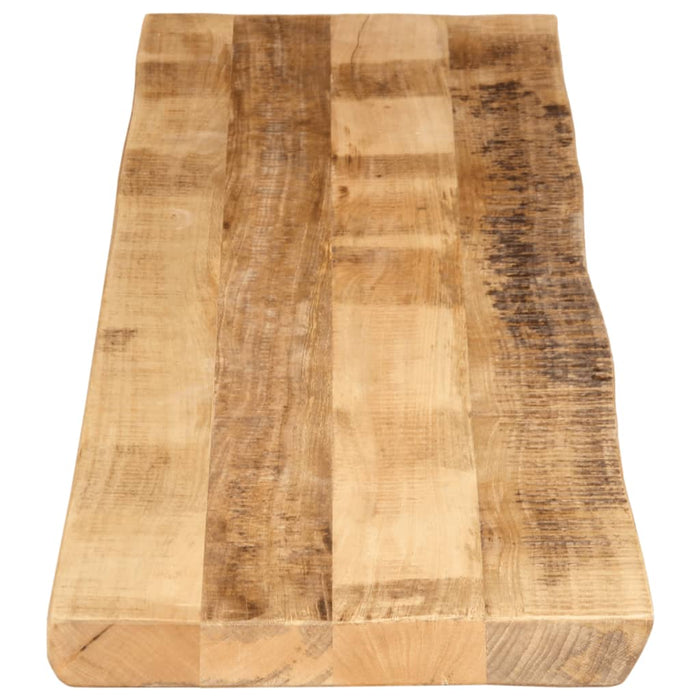 Blat de masă contur organic 160x40x3,8 cm lemn masiv mango brut WALTI