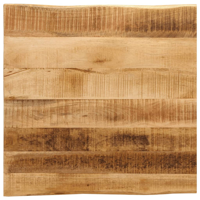 Blat de masă contur natural 60x60x3,8 cm lemn masiv mango brut - WALTI WALTI