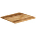 Blat de masă contur natural 60x60x3,8 cm lemn masiv mango brut - WALTI WALTI