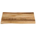 Blat de masă contur natural 60x60x3,8 cm lemn masiv mango brut - WALTI WALTI