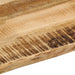 Blat de masă contur natural 60x60x3,8 cm lemn masiv mango brut - WALTI WALTI