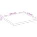 Blat de masă contur natural 60x60x3,8 cm lemn masiv mango brut - WALTI WALTI