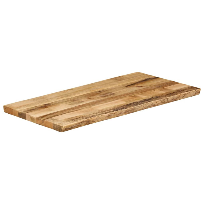 Blat de masă contur natural 100x60x3,8 cm lemn masiv mango brut WALTI