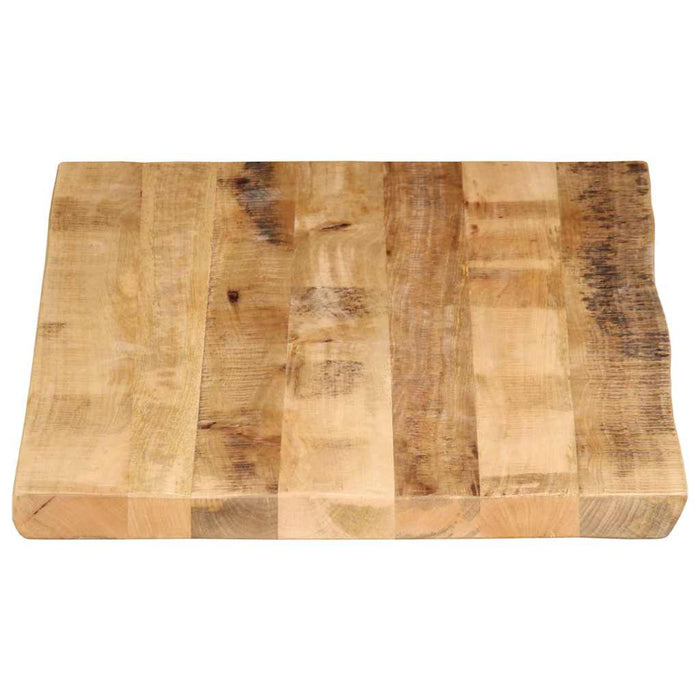 Blat de masă contur natural 100x60x3,8 cm lemn masiv mango brut WALTI