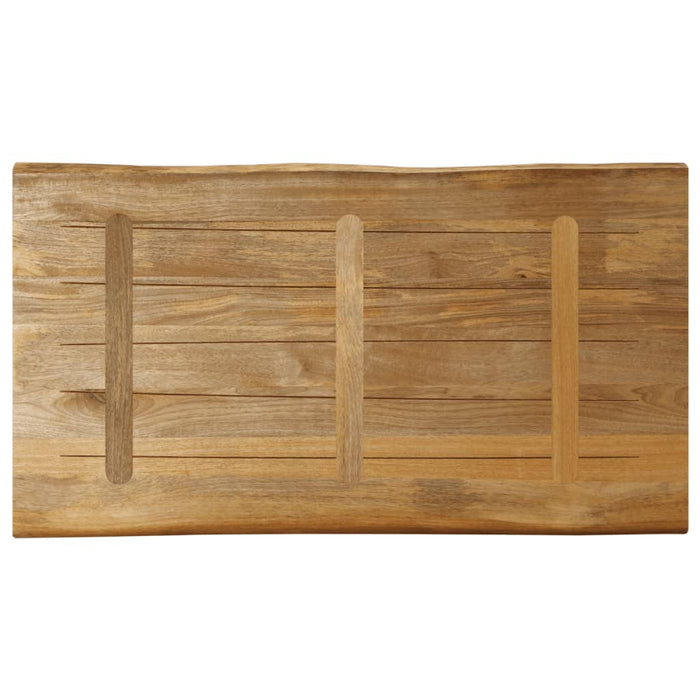 Blat de masă contur natural 120x60x3,8 cm lemn masiv mango brut - WALTI WALTI