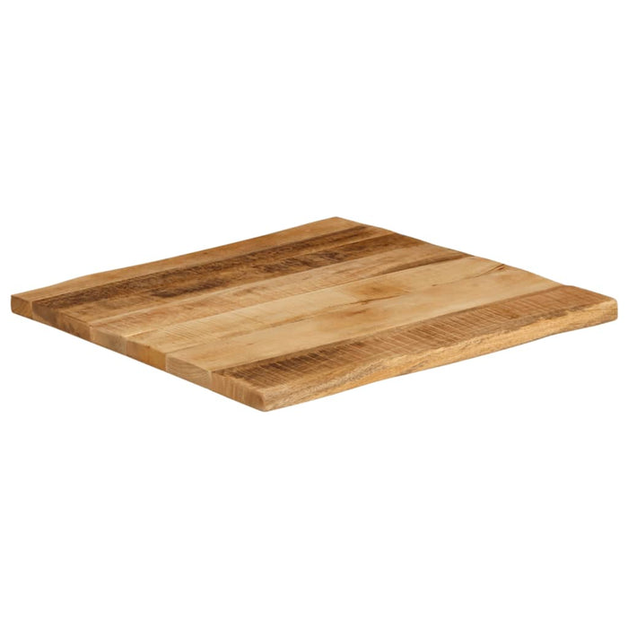 Blat de masă contur natural 80x80x3,8 cm lemn masiv mango brut - WALTI WALTI