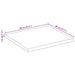 Blat de masă contur natural 80x80x3,8 cm lemn masiv mango brut - WALTI WALTI