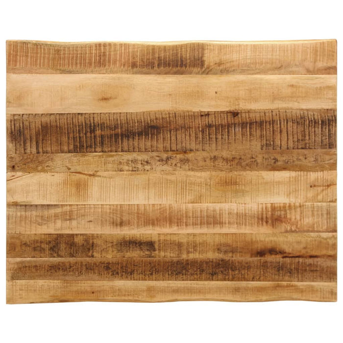Blat de masă contur natural 90x80x3,8 cm lemn masiv mango brut - WALTI WALTI