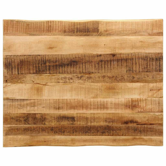Blat de masă contur organic 100x80x3,8 cm lemn masiv mango brut WALTI