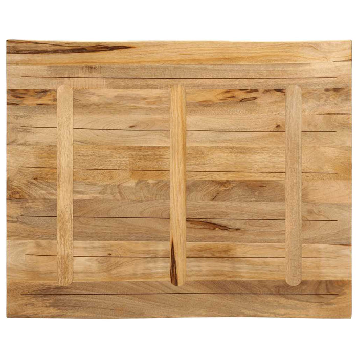 Blat de masă contur organic 100x80x3,8 cm lemn masiv mango brut WALTI