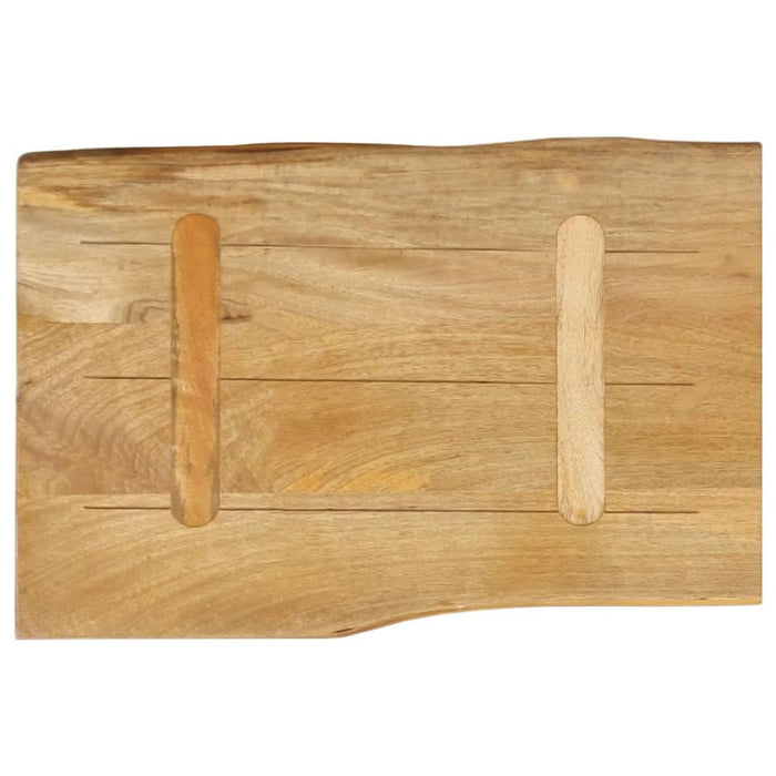 Blat masă cu margini naturale, 50x40x2,5 cm, lemn masiv mango - WALTI WALTI