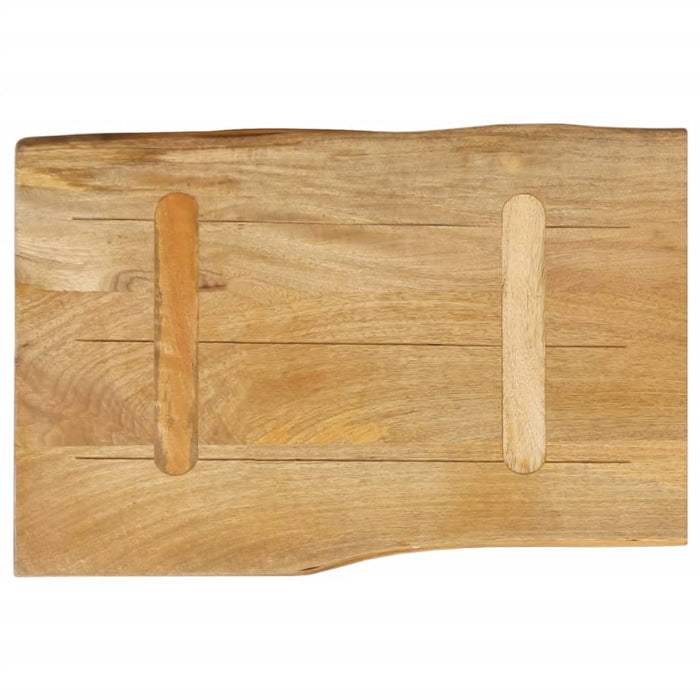 Blat masă cu margini naturale, 60x40x2,5 cm, lemn masiv mango WALTI
