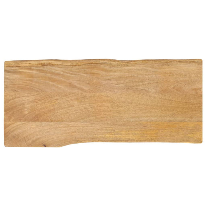 Blat masă cu margini naturale, 80x40x2,5 cm, lemn masiv mango WALTI