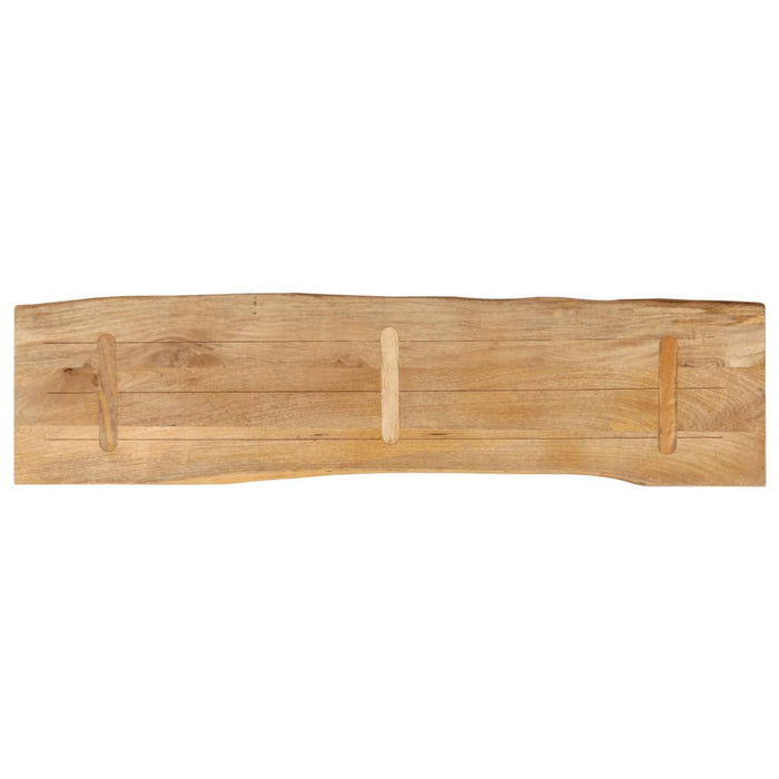 Blat masă cu margini naturale, 160x40x2,5 cm, lemn masiv mango WALTI