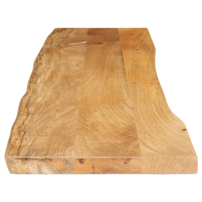 Blat masă cu margini naturale, 180x40x2,5 cm, lemn masiv mango WALTI