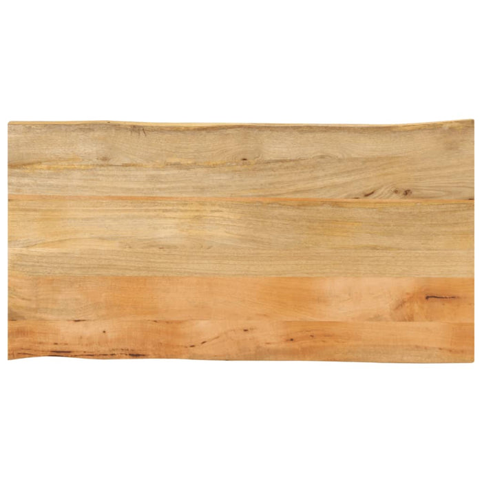 Blat masă cu margini naturale, 120x60x2,5 cm, lemn masiv mango WALTI