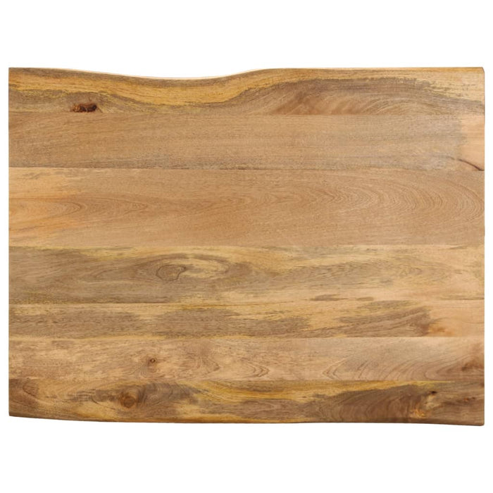 Blat masă cu margini naturale, 90x80x2,5 cm, lemn masiv mango WALTI