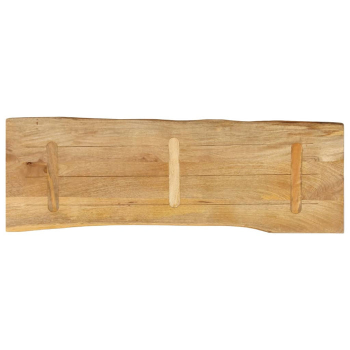 Blat masă cu margini, 120x40x3,8 cm, lemn masiv mango WALTI
