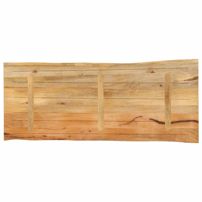 Blat masă cu margini, 140x60x3,8 cm, lemn masiv mango WALTI