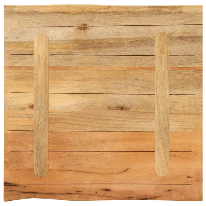 Blat masă cu margini, 80x80x3,8 cm, lemn masiv mango WALTI