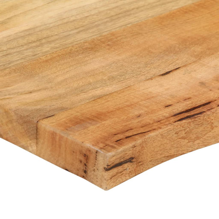 Blat masă cu margini, 80x80x3,8 cm, lemn masiv mango WALTI