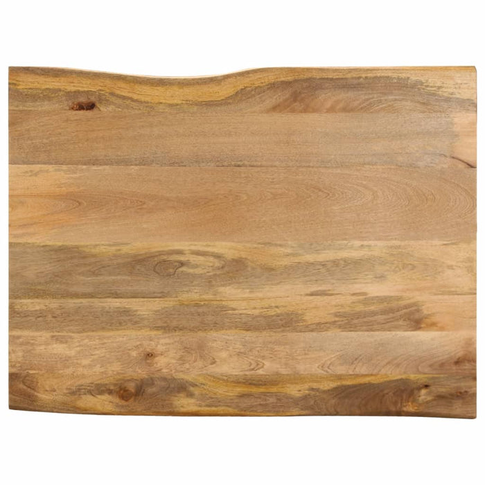 Blat masă cu margini, 100x80x3,8 cm, lemn masiv mango WALTI