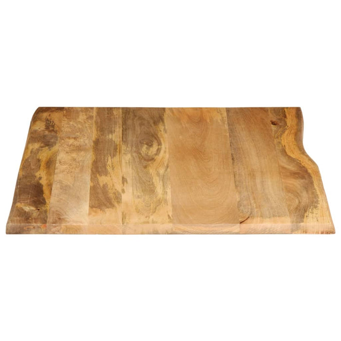 Blat masă cu margini, 100x80x3,8 cm, lemn masiv mango WALTI