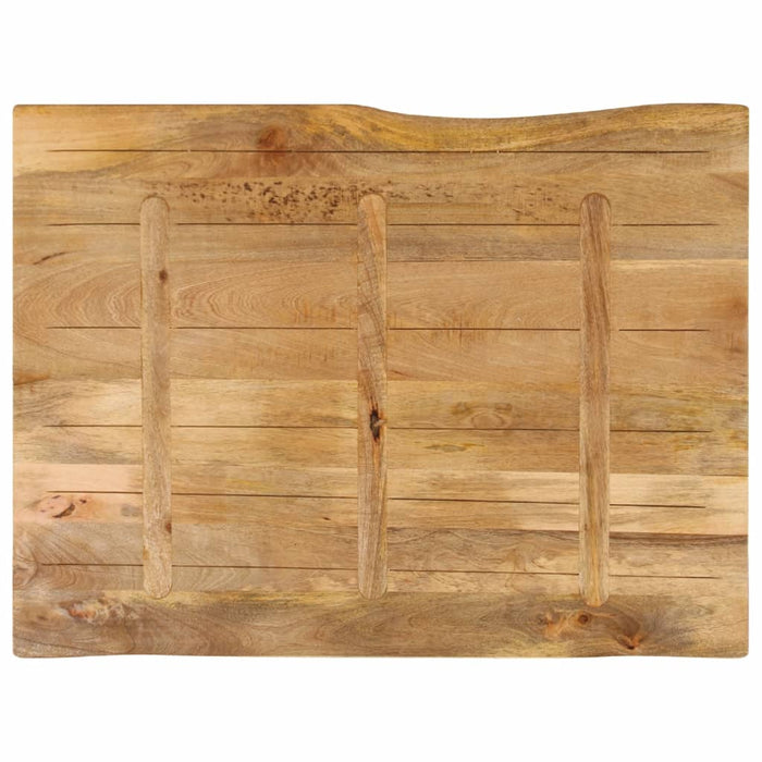 Blat masă cu margini, 100x80x3,8 cm, lemn masiv mango WALTI