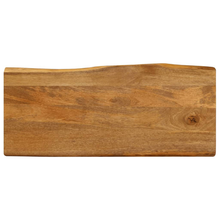Blat masă cu margini naturale, 80x40x2,5 cm, lemn masiv mango WALTI
