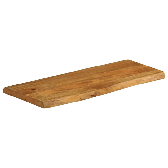 Blat masă cu margini naturale, 80x40x2,5 cm, lemn masiv mango WALTI