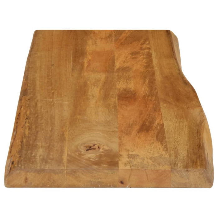 Blat masă cu margini naturale, 80x40x2,5 cm, lemn masiv mango WALTI