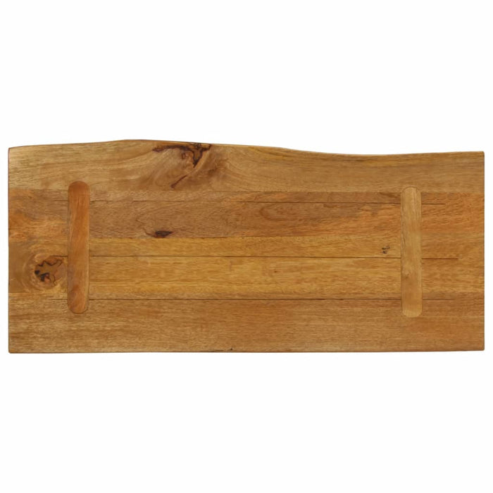 Blat masă cu margini naturale, 80x40x2,5 cm, lemn masiv mango WALTI