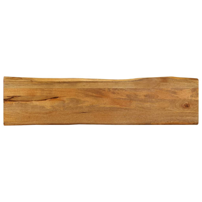 Blat masă cu margini naturale, 160x40x2,5 cm, lemn masiv mango WALTI