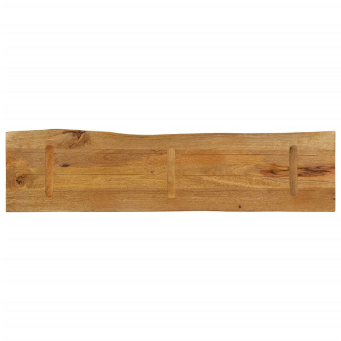 Blat masă cu margini naturale, 160x40x2,5 cm, lemn masiv mango WALTI
