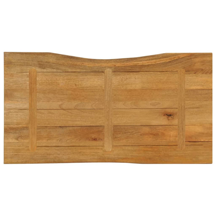 Blat masă cu margini naturale, 120x60x2,5 cm, lemn masiv mango WALTI