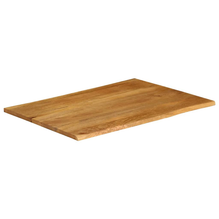 Blat masă cu margini naturale, 100x80x2,5 cm, lemn masiv mango WALTI
