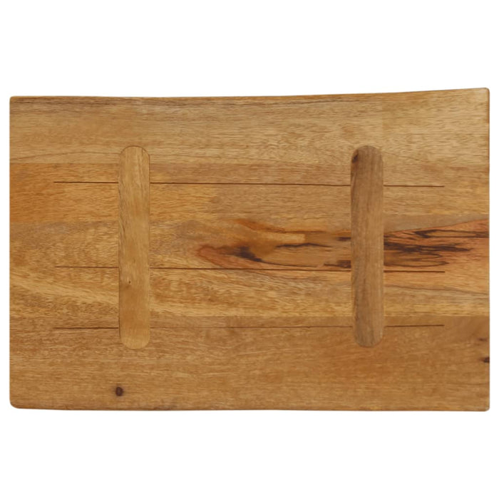 Blat masă cu margini, 70x40x3,8 cm, lemn masiv mango - WALTI WALTI
