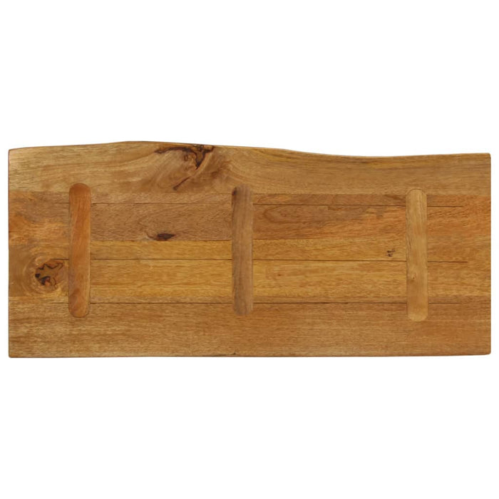 Blat masă cu margini, 100x40x3,8 cm, lemn masiv mango WALTI
