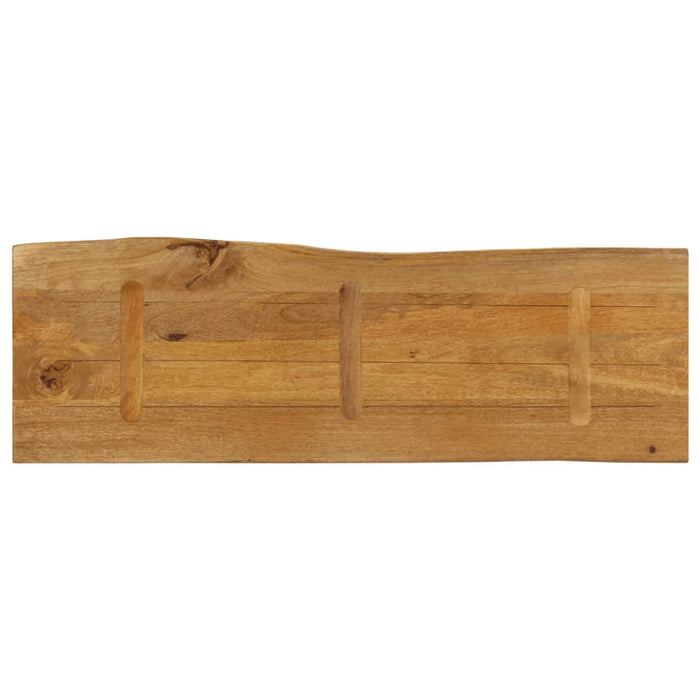 Blat masă cu margini, 140x40x3,8 cm, lemn masiv mango WALTI