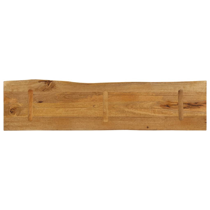 Blat masă cu margini, 160x40x3,8 cm, lemn masiv mango WALTI