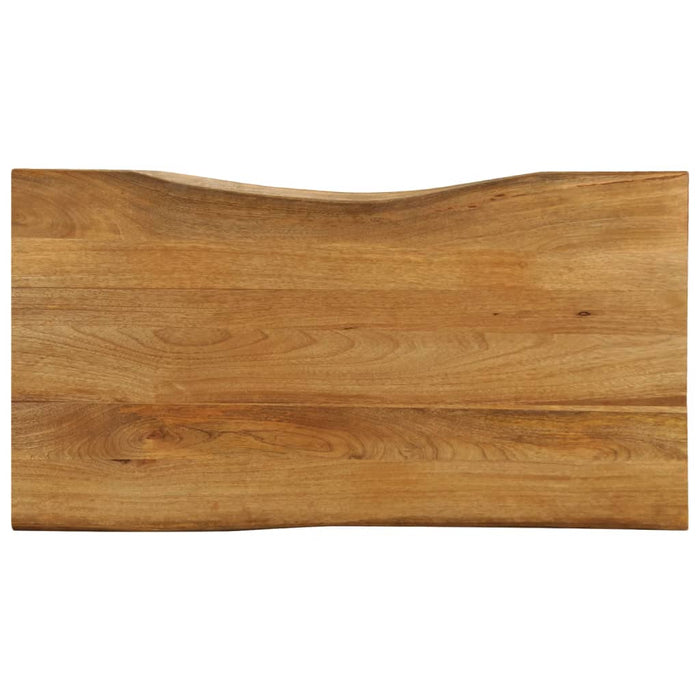Blat masă cu margini, 100x60x3,8 cm, lemn masiv mango - WALTI WALTI
