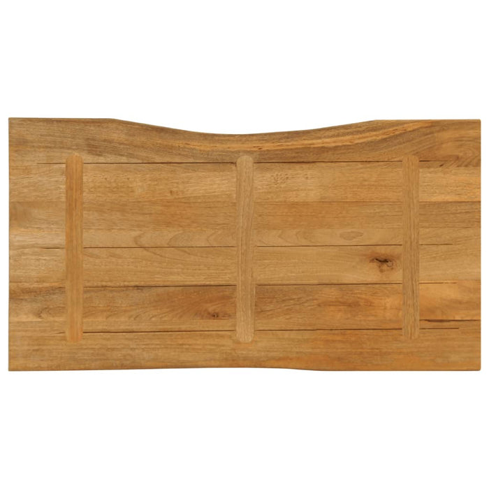 Blat masă cu margini, 100x60x3,8 cm, lemn masiv mango - WALTI WALTI
