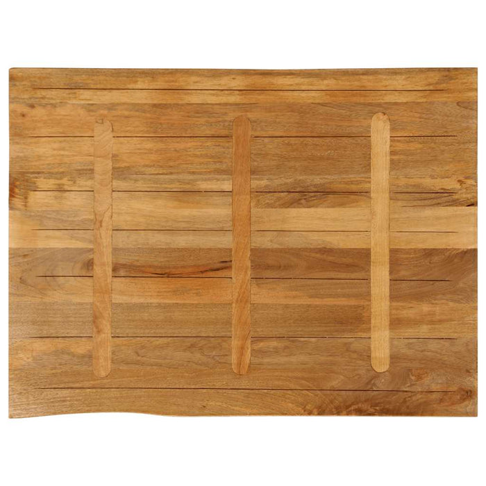 Blat masă cu margini, 100x80x3,8 cm, lemn masiv mango - WALTI WALTI