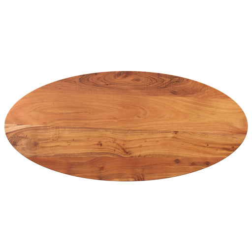 Blat de masă oval, 100x40x2,5 cm, lemn masiv de acacia - WALTI WALTI