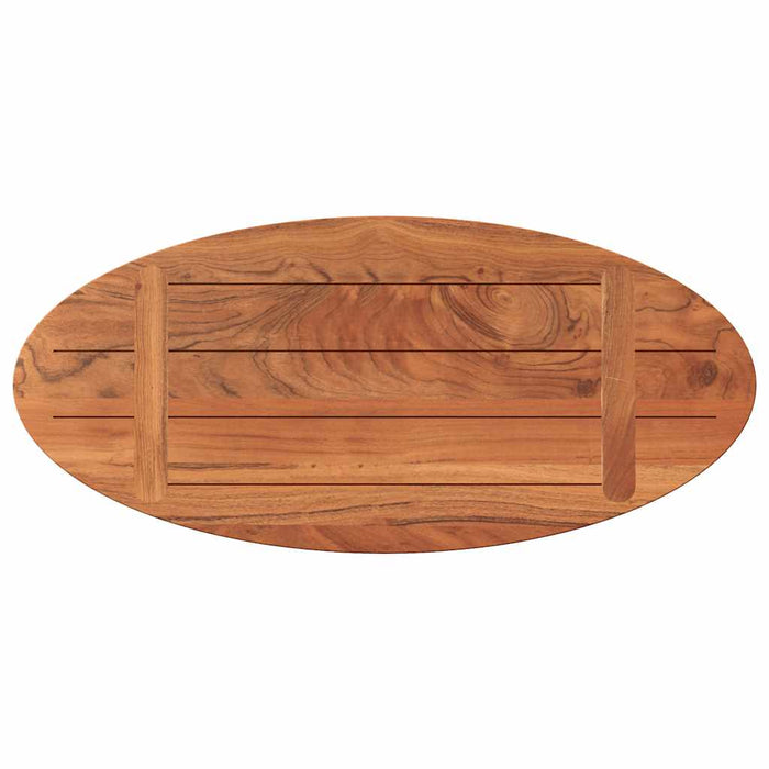 Blat de masă oval, 80x40x3,8 cm, lemn masiv de acacia WALTI