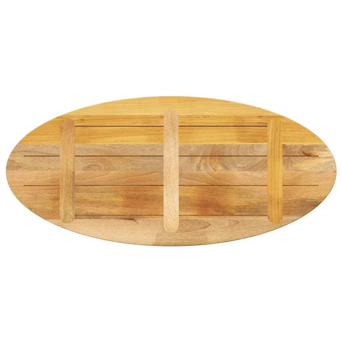 Blat de masă oval, 140x60x3,8 cm, lemn masiv de mango WALTI