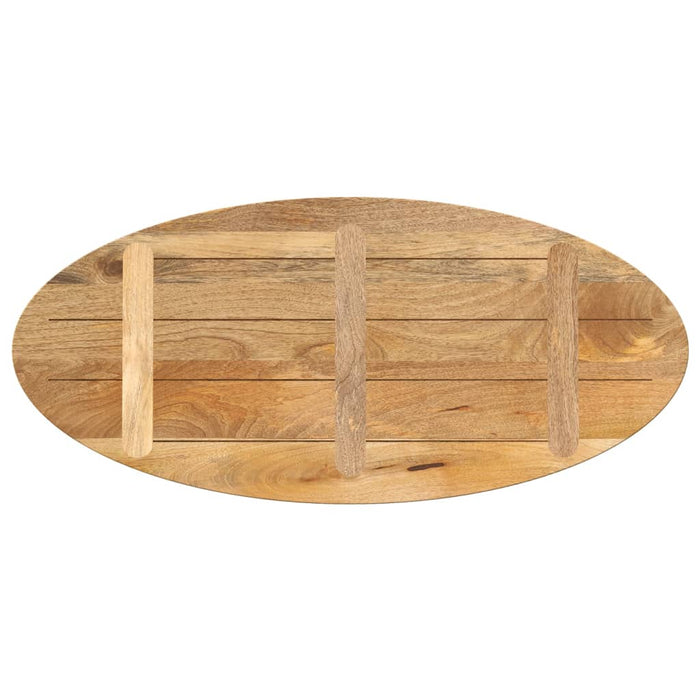 Blat de masă oval, 110x50x2,5 cm, lemn masiv de mango WALTI